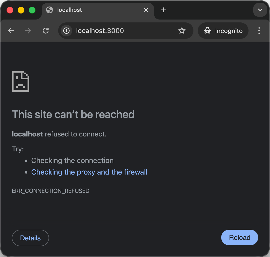 Connection refused