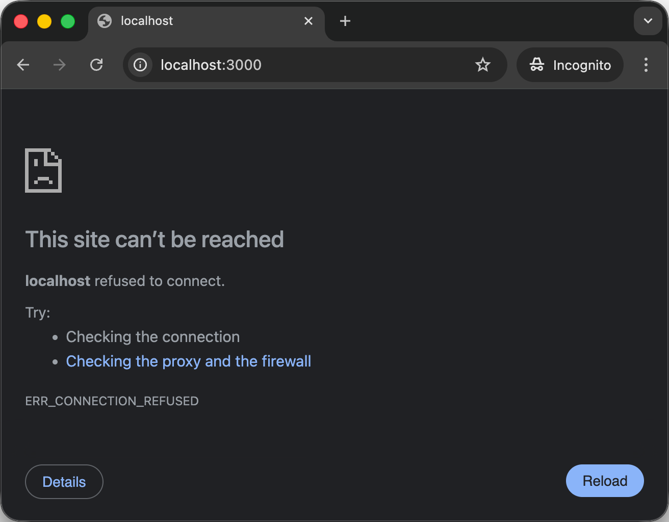 Docker nginx connection refused